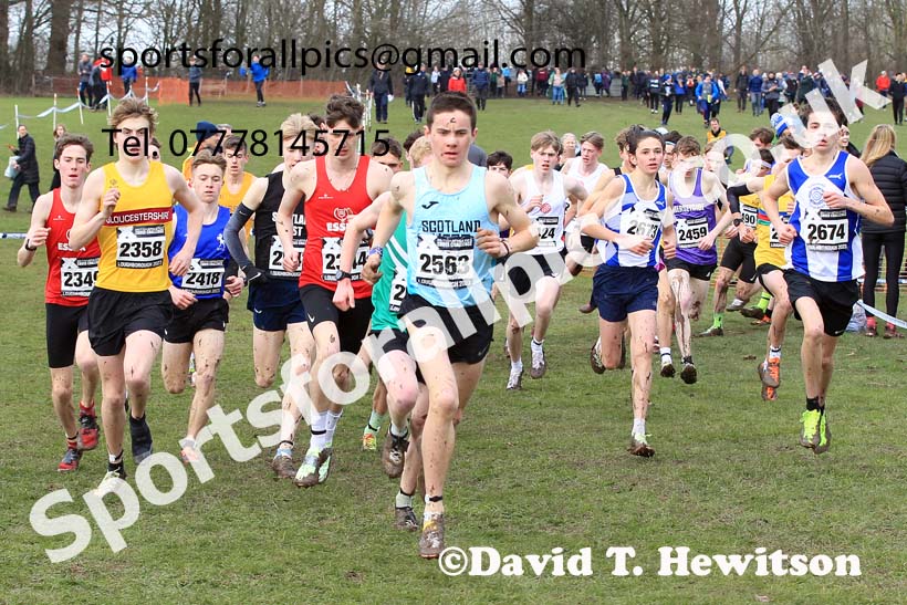 Mens Under-17s 2023 UK CAU Inter Counties Cross Country Champs, Prestwold Hall, Loughborough. Photo: David T. Hewitson/Sports for All Pics